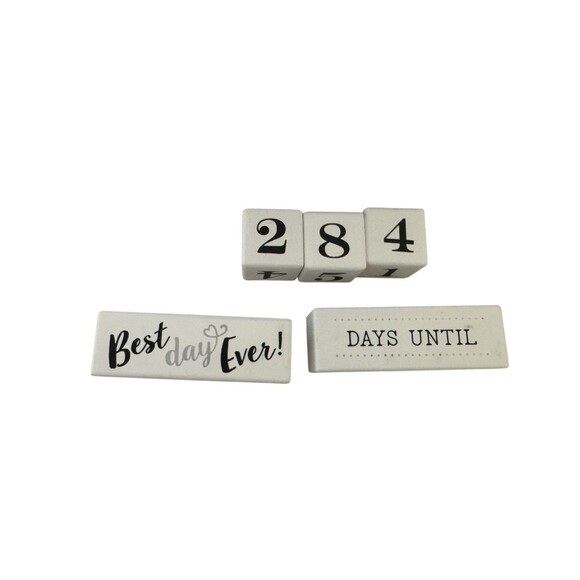 Malden International Designs 3447-44 Wedding Countdown Block, Photo Frame Gray - Picture 4 of 14